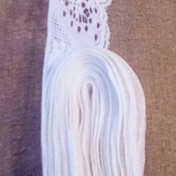 2.25-Inch-Wide White Lace Trim Synthetic for Sewing & Crafts - 22.5 Feet - Picture 4 of 4